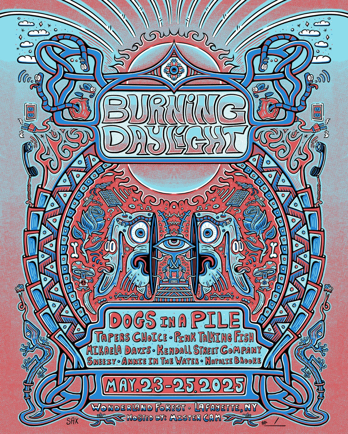 Burning Daylight Festival Show Print