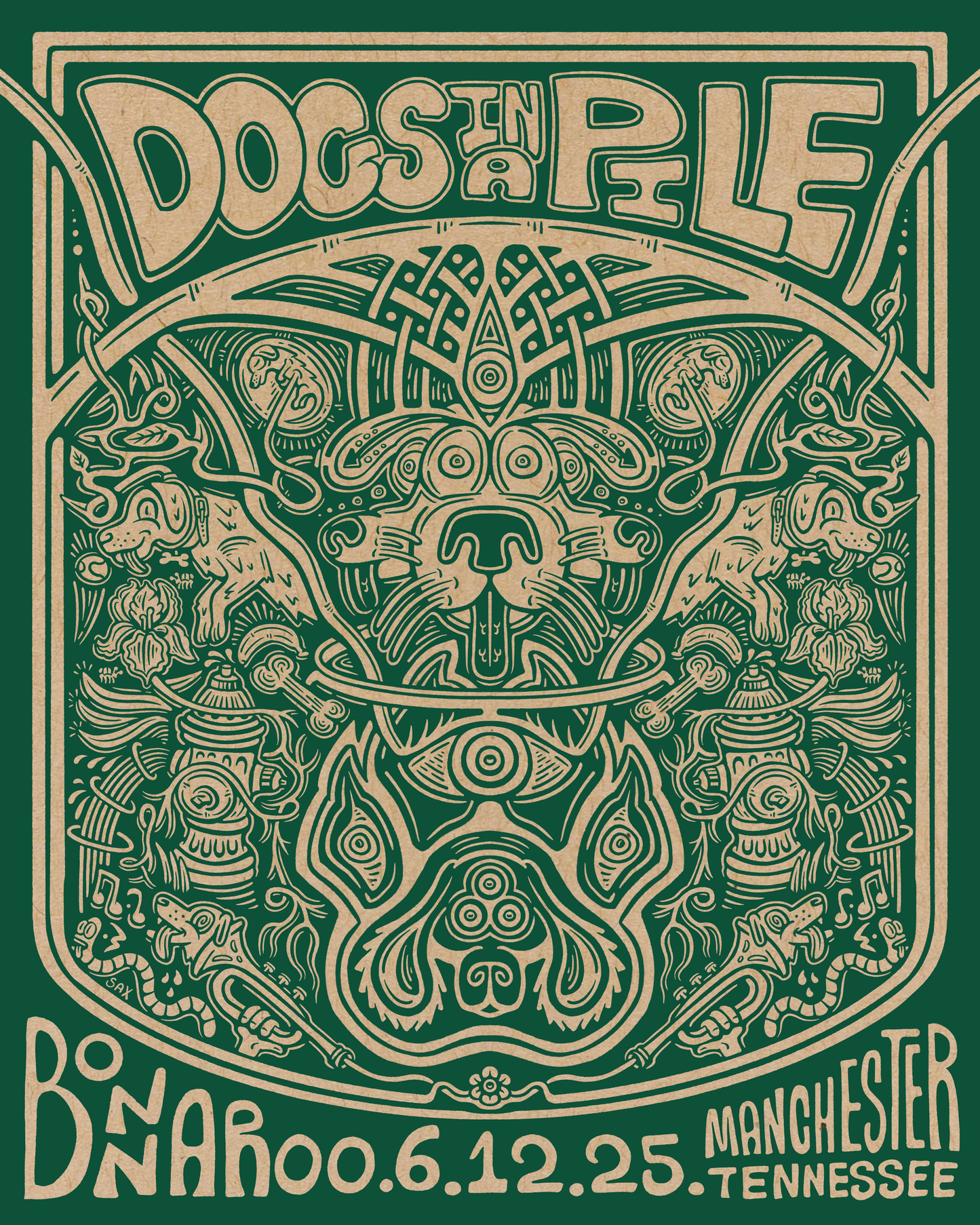Bonnaroo x Dogs In a Pile Show Print