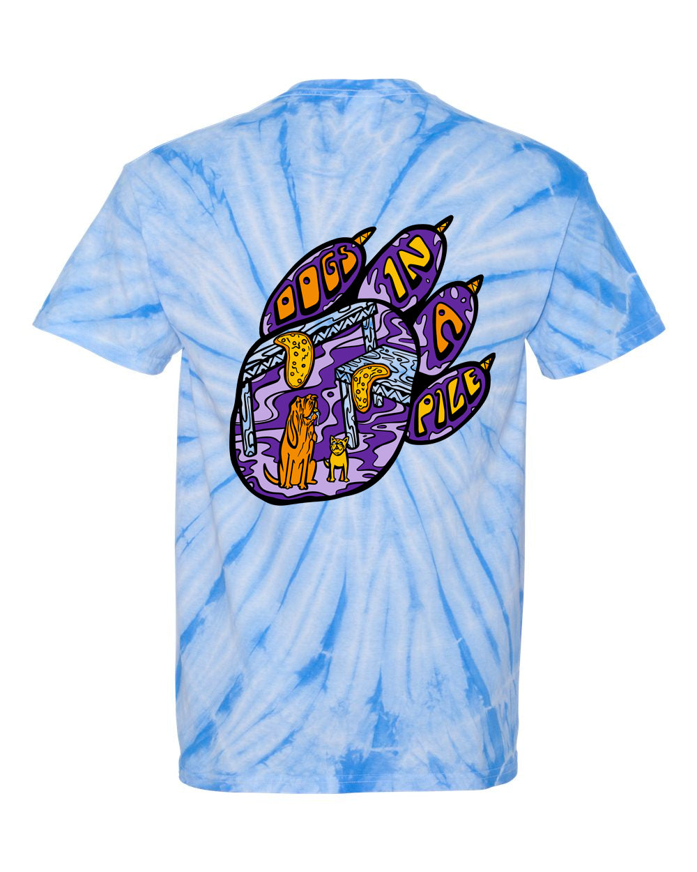 Paw Print Tie Dyes