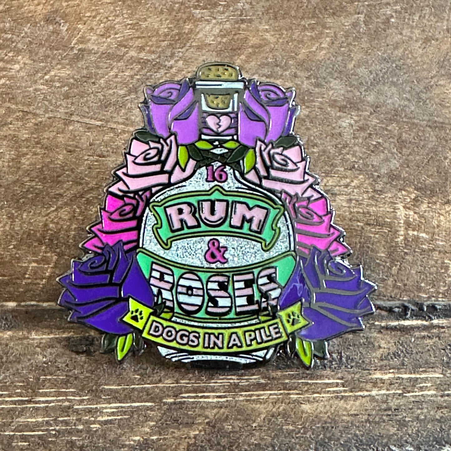 Rum & Roses Pin