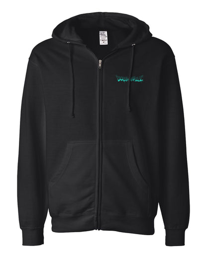 Skater Dog Zip-Up Hoodie