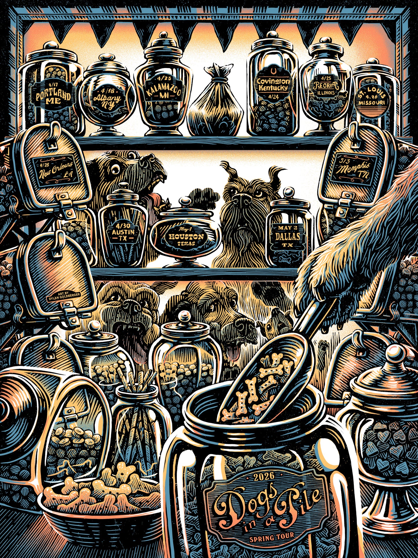 Spring 2026 Foil Tour Poster