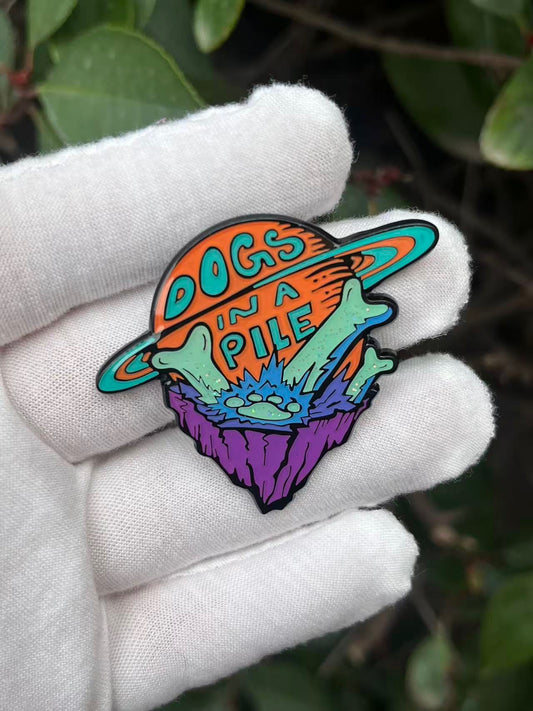 Orange Space Pin